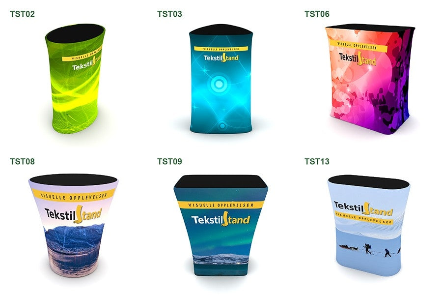 TekstilStand Messedisk T03 (trekant avrundet 60cm)