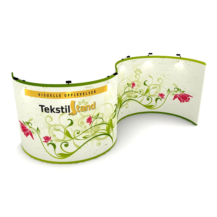 TekstilStand Dobbel Halvsirkel
