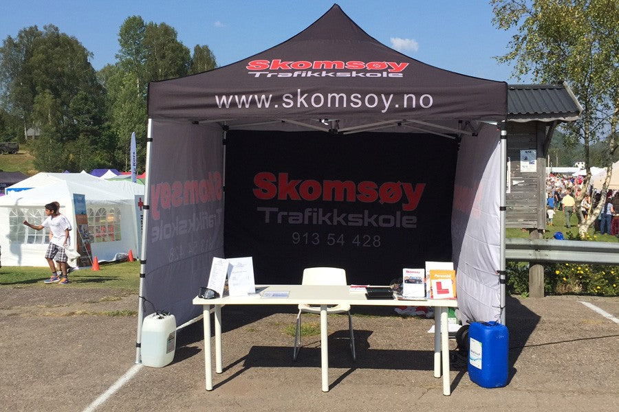 Reklametelt Extreme, ekstra solid 3x3m inkl. taktrykk