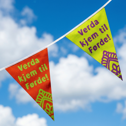 Vimpel-lenker Flaggrekker Girlander med trykk