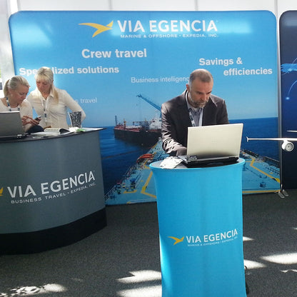 TekstilStand Messevegg Tekstil, Rett modell (flere størrelser)