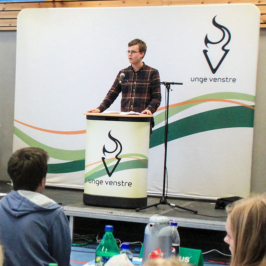 TekstilStand Messevegg Tekstil, Rett modell (flere størrelser)