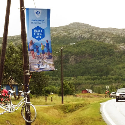 Bannerarm for gatebanner / gateflagg stolpeflagg stolpebanner