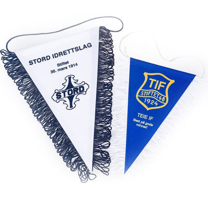 Idrettsvimpel Klubbvimpel med logo 16x25cm