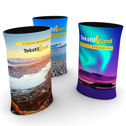 TekstilStand Messedisk T02 (60x40 cm oval)