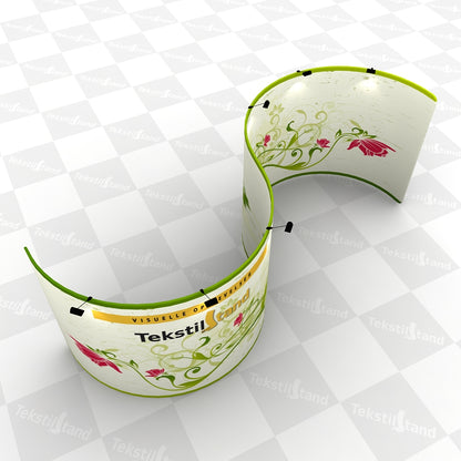 TekstilStand Dobbel Halvsirkel