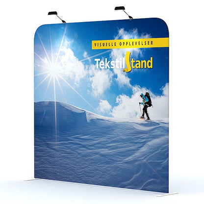TekstilStand Messevegg Tekstil, Rett modell (flere størrelser)
